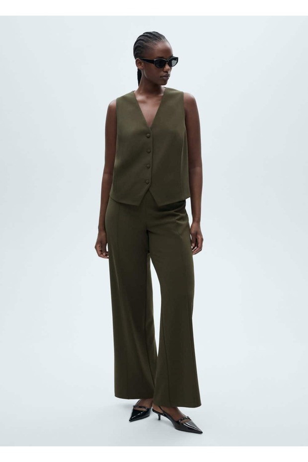 Düğmeli takım yelek - 6