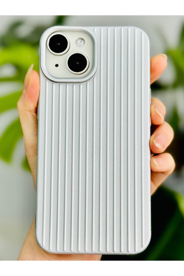 3D Serrated Embossed Glossy Silicone Case Compatible with iPhone 13 - 14 and 15