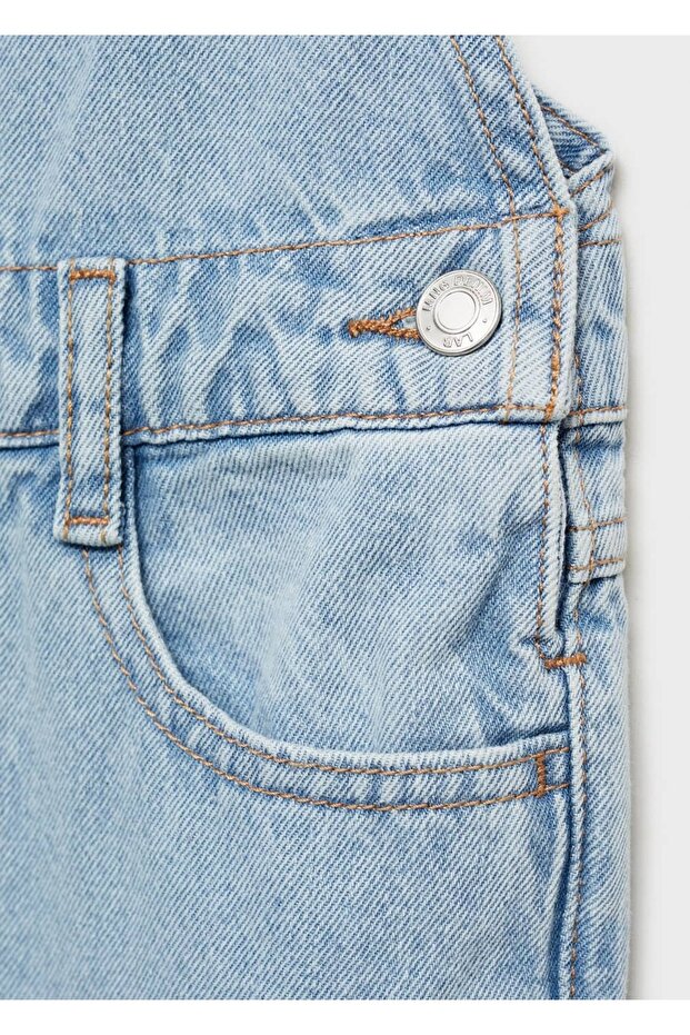 Uzun denim tulum - 7