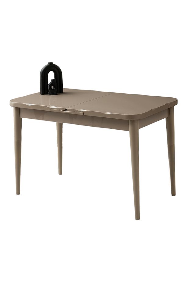 Kelebek Kütük Cappicino Renk Highgloss Açılır 120X70 Masa (Açılımış Ölçüsü 150X70) - 1