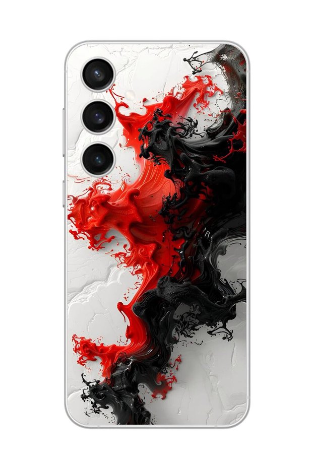 Samsung Galaxy S23 Compatible Transparent Case Colorful Paint 1 Designs