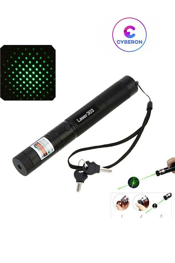 Yeşil Şarjlı Lazer Pointer - 10 Km Etkili Kamp Doğa Spor Lazeri green laser pointer - 4