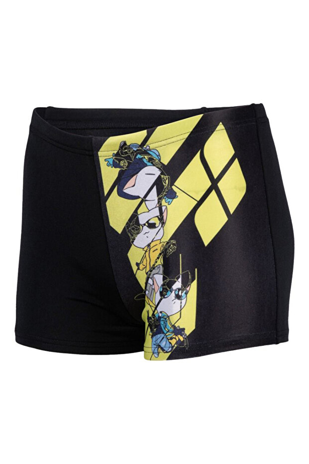 Cats Kids Black Swimming Boxer Swimsuit006003500