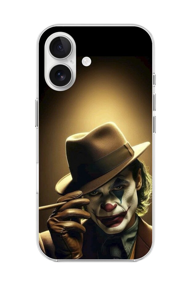 حافظة شفافة متوافقة مع هاتف iPhone 16 بتصميم جوكر