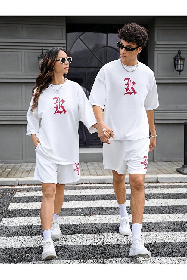 Manfinity Unisex 2 Adet Tişört ve Şort Takımı - 5