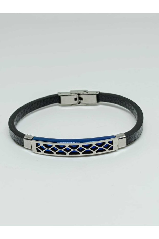Men's Vegan Surgical Steel Bracelet, Modern Design, 20 cm No 10