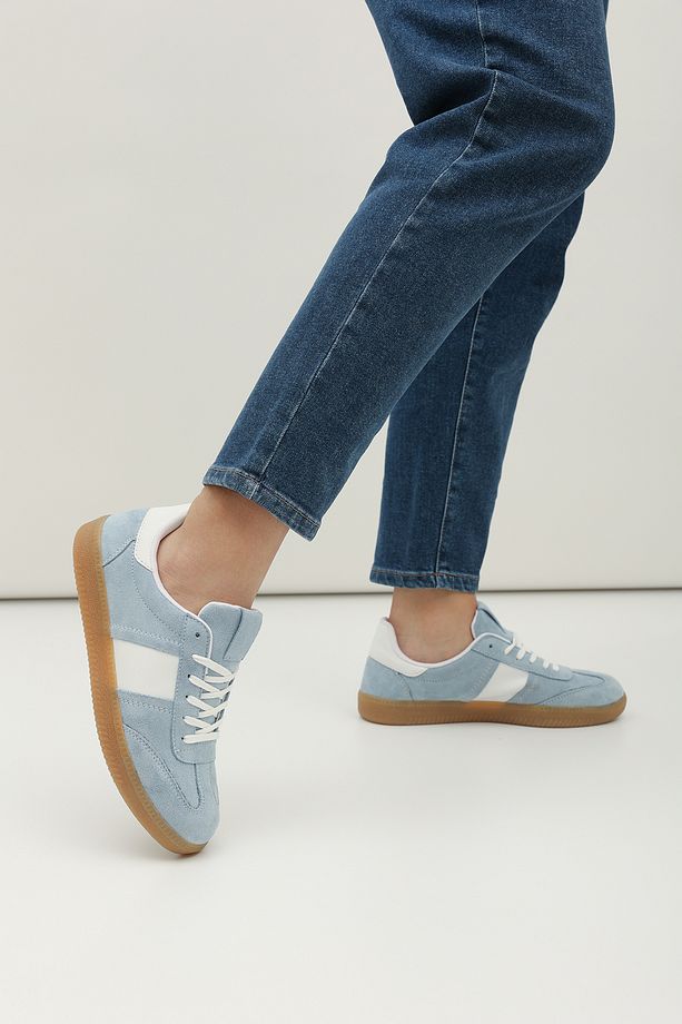 Süet Retro Kadın Sneaker Ayakkabı - 2