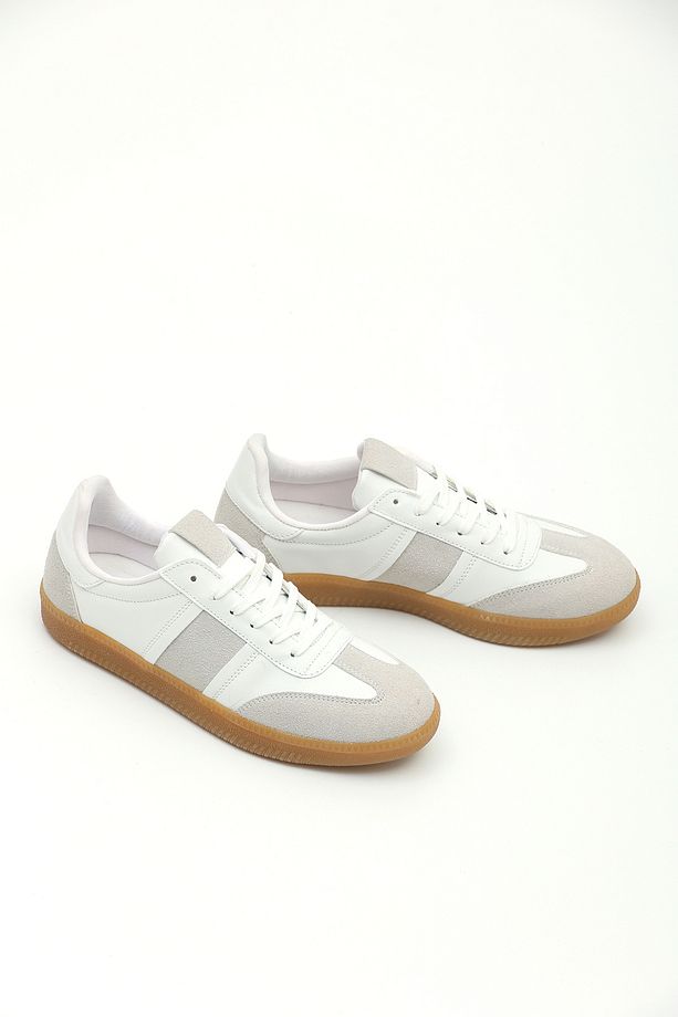 Süet Retro Kadın Sneaker Ayakkabı - 3