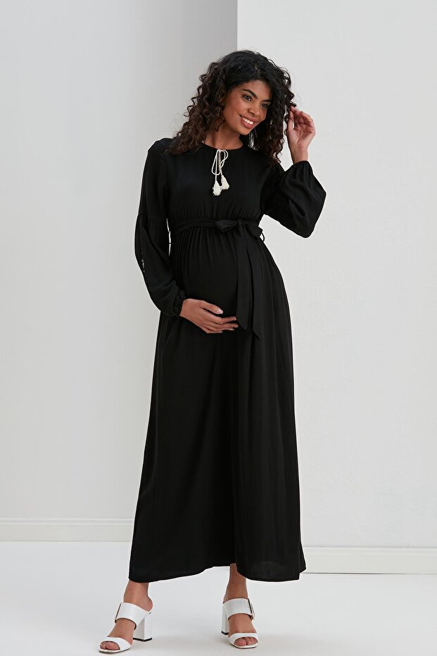 ROCHIE LUNGĂ DE MATERNITATE BUMBAC - 3