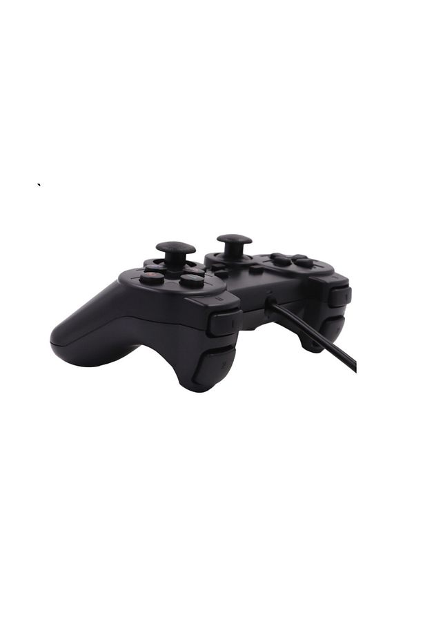 İkili Tek Usb Kablolu Çift Motor Titreşimli Joystick Gamepad Oyun Kolu Konsolu Bilgisayar Laptop - 4