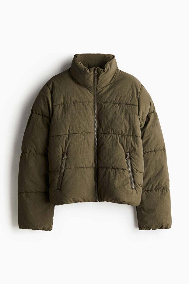 Nylon puffer jacket