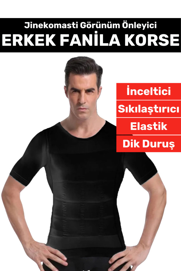 Special Production Gynecomastia Upright Posture Enhancer Belly Firming Elastic Men's Undershirt Corset