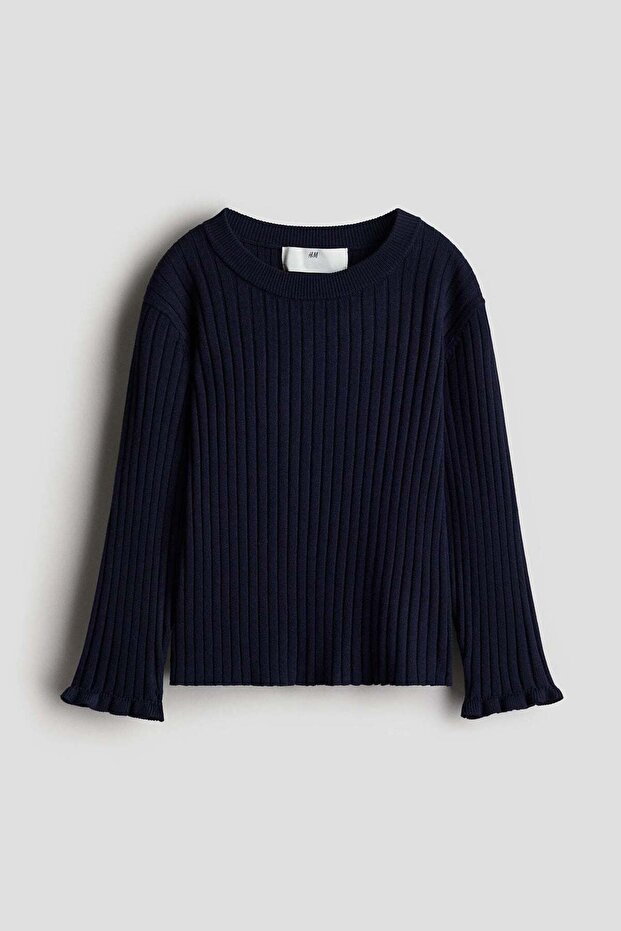 Rib-knit jumper