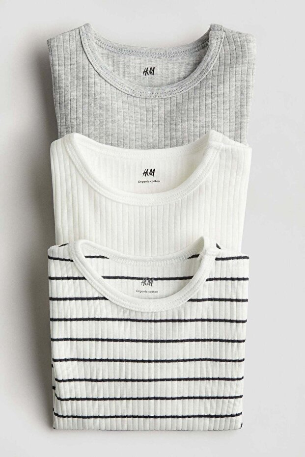 مجموعة من 3 بدلات جسم مضلعة - 2