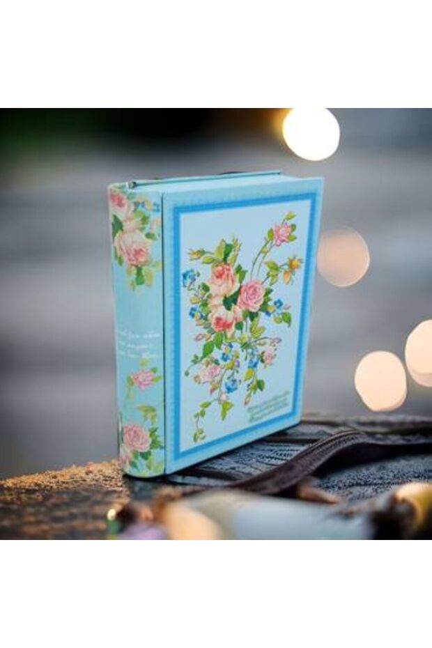 كتاب ديكور معدن مع صندوق لون ازرق - 1