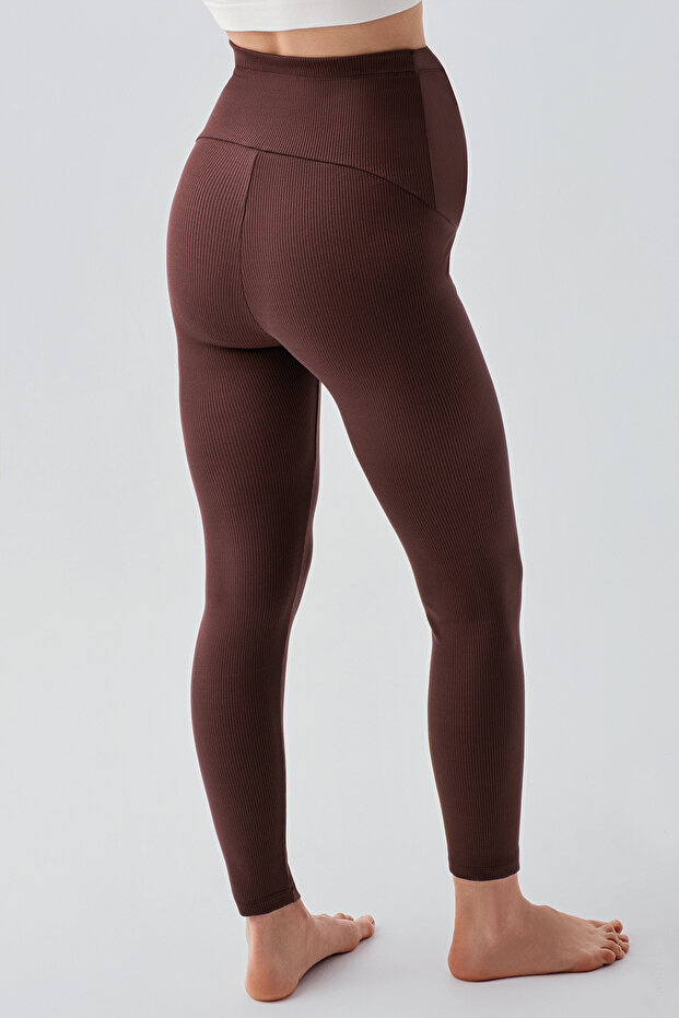 Bordás termál kismama leggings - belül emelt, meleg, állítható derék F06 - 3