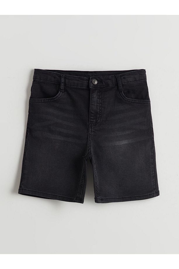 Beli Ayarlanabilir Erkek Çocuk Jean Şort - 1