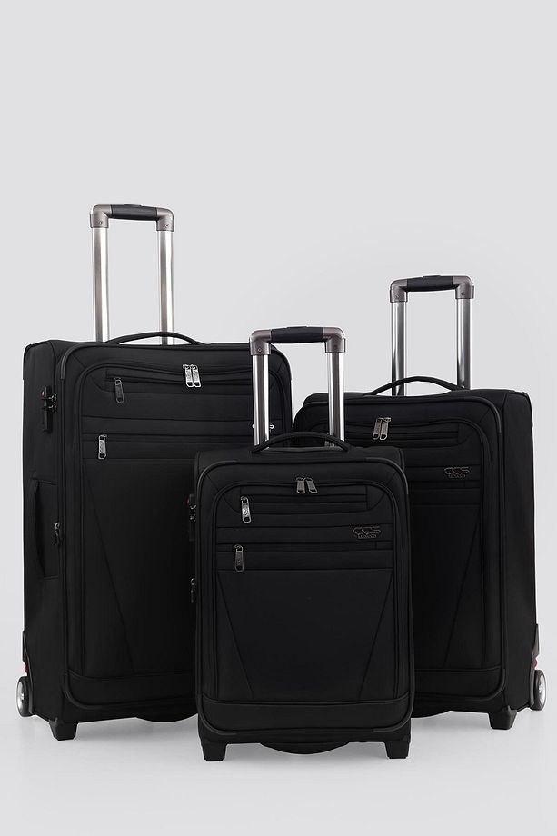 Ççs 2 Tekerleki Kaliteli Kumaş Valiz CCS-710 Siyah - 1