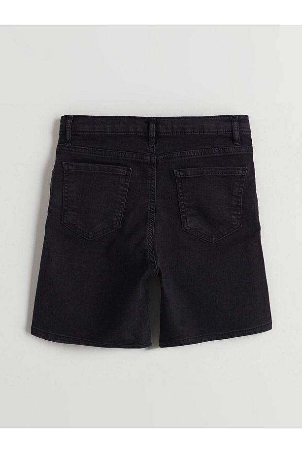 Beli Ayarlanabilir Erkek Çocuk Jean Şort - 2