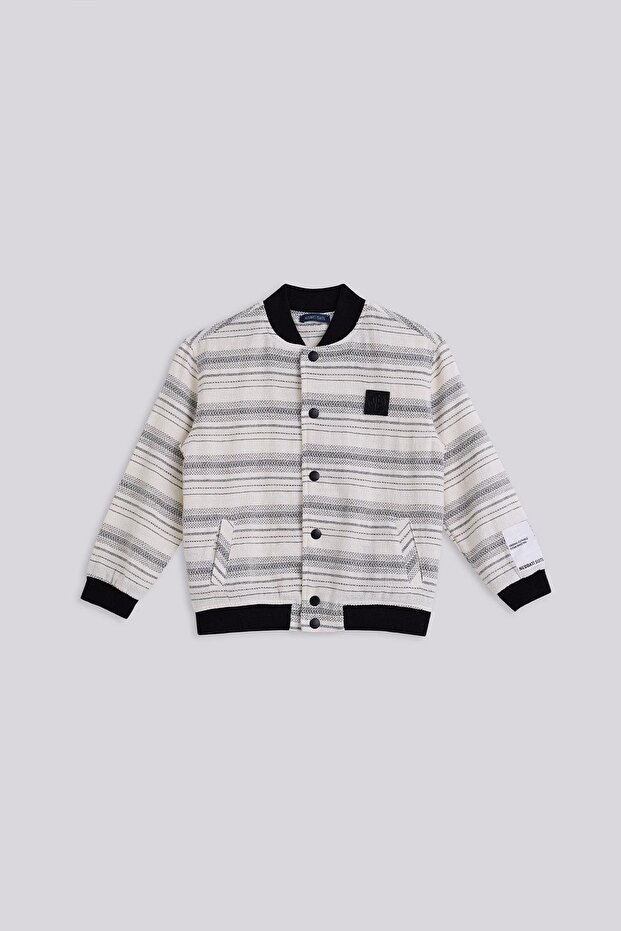 سترة مخططة للأولاد - 5