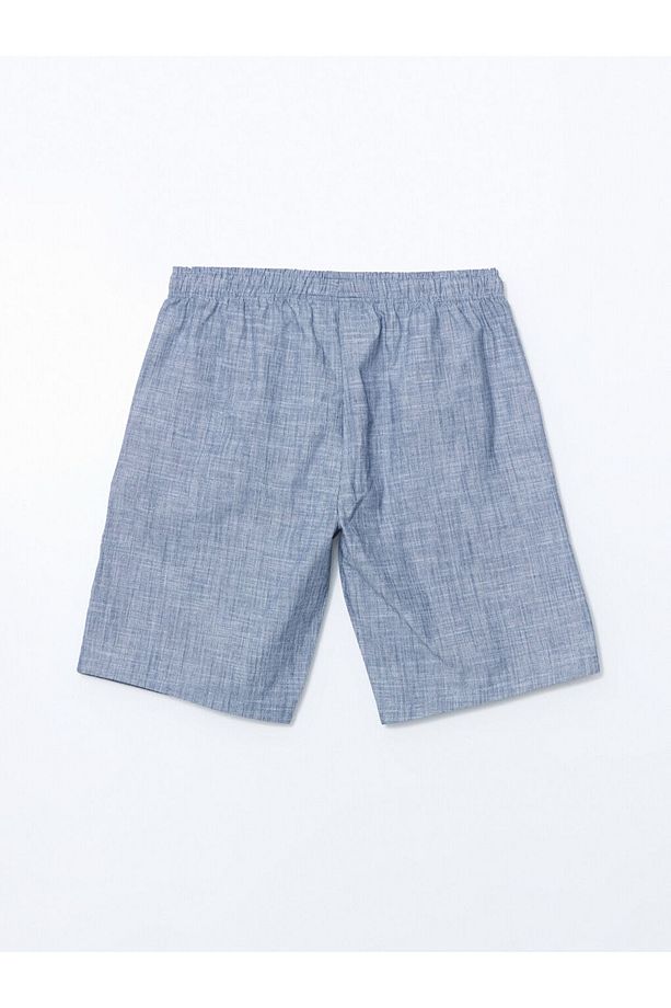 Lacivert Standart Kalıp Erkek Pijama Alt Şort - 2