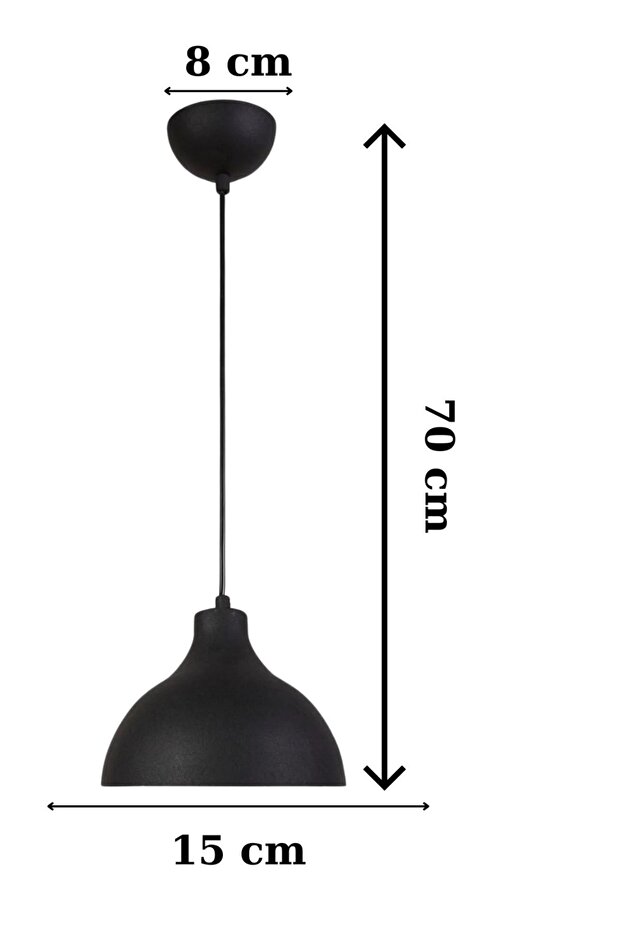 Modern Retro Metal Tekli Avize - 3