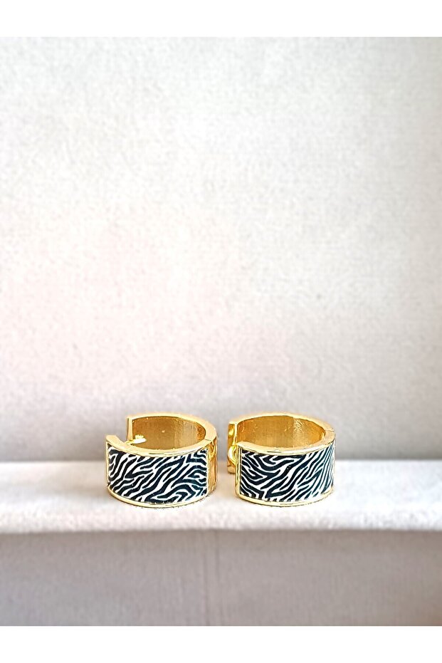 حلقة دائرية منقوشة بنقشة الحمار الوحشي - 1