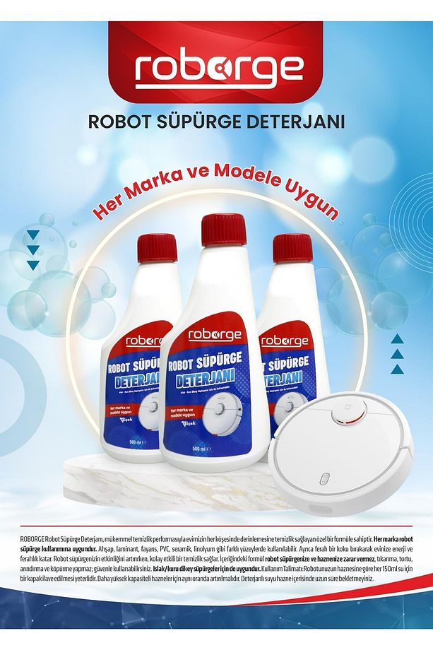 Robot Süpürge Deterjanı X2 500 ml - Çiçek Ve Okyanus - 4