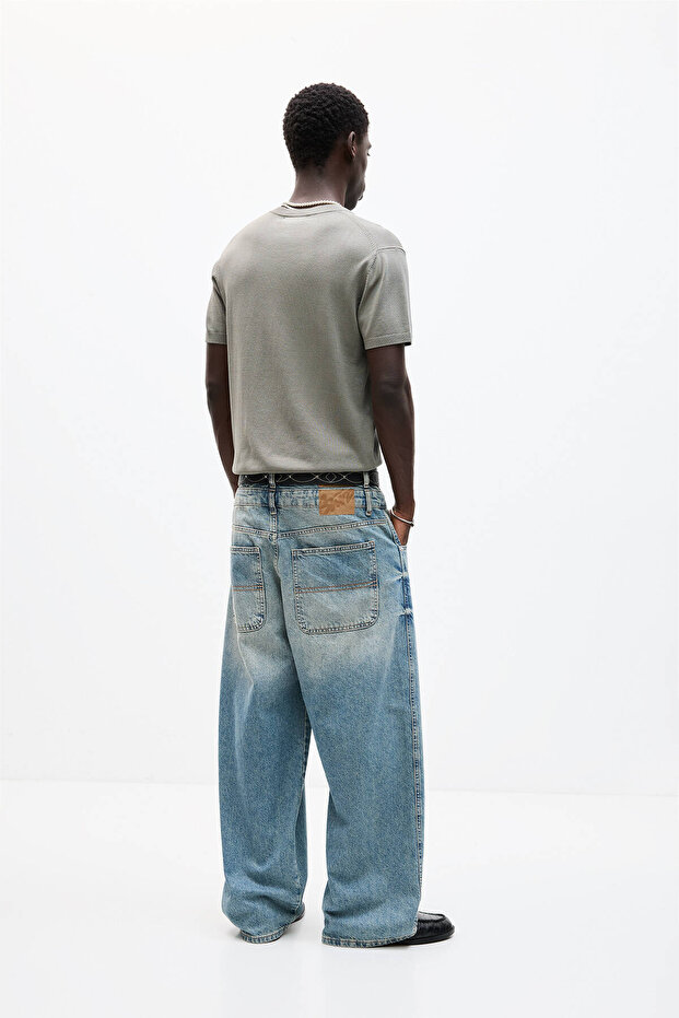 Kısa kollu triko t-shirt - 3