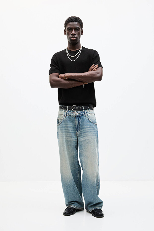 Kısa kollu triko t-shirt - 2