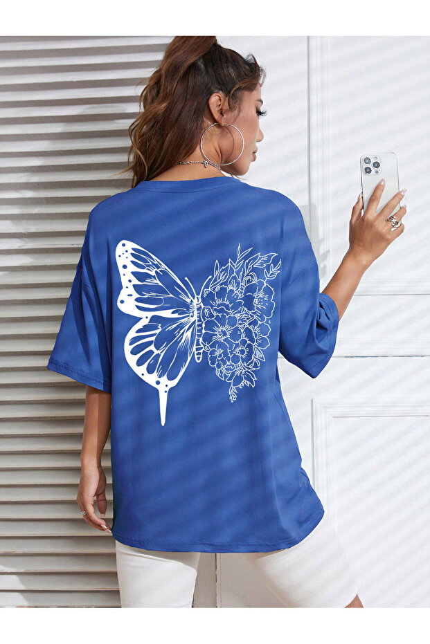Unisex Drawing Butterflies Design T-Shirt