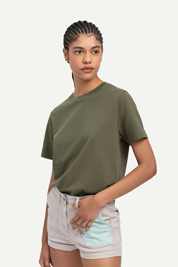 Unisex Regular Fit Basic T-Shirt - Jungle - 5