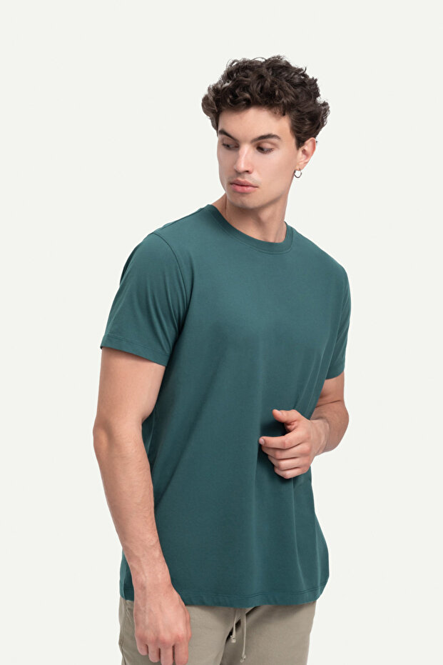 Unisex Regular Fit Basic T-Shirt - Ocean - 2