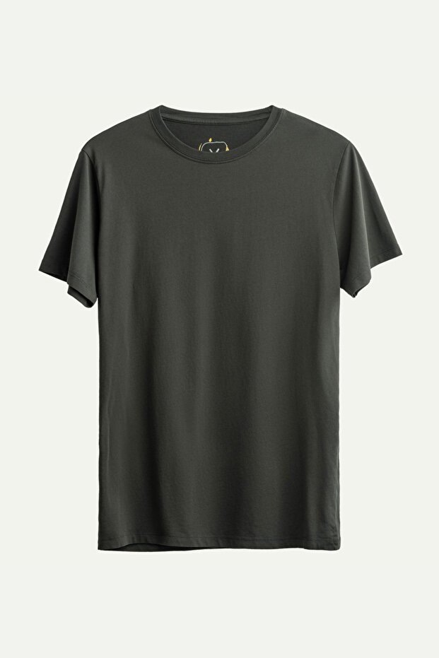 Unisex Regular Fit Basic T-Shirt - Asphalt - 1