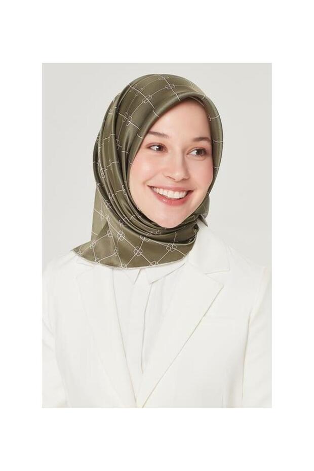Nostalji Serisi Twill İpek Eşarp 8555D-07 - 1