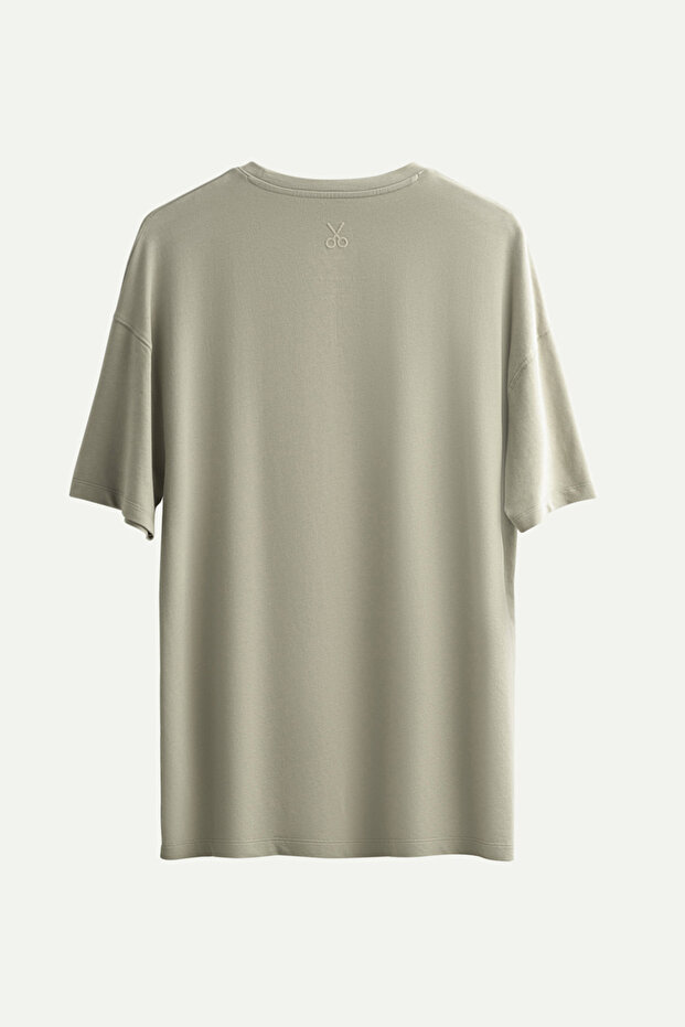 Unisex Oversize/ Relax Fit Basic T-Shirt - Concrete - 2