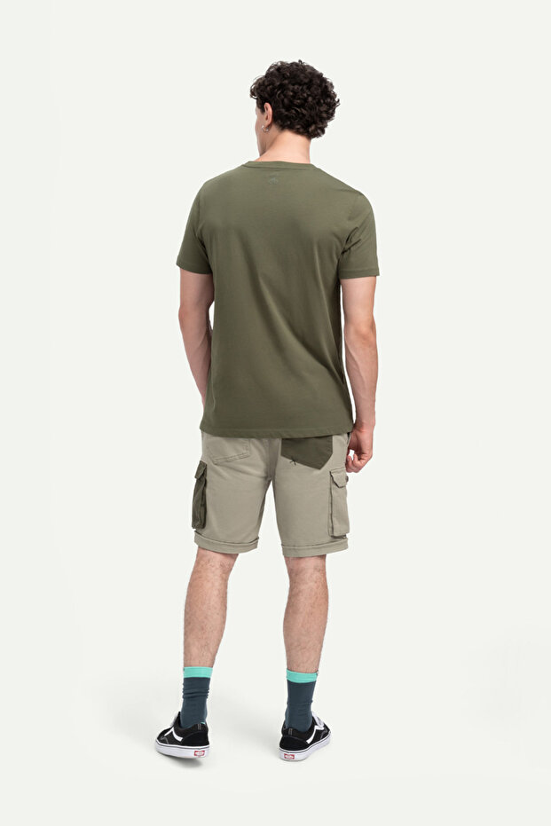 Unisex Regular Fit Basic T-Shirt - Jungle - 4