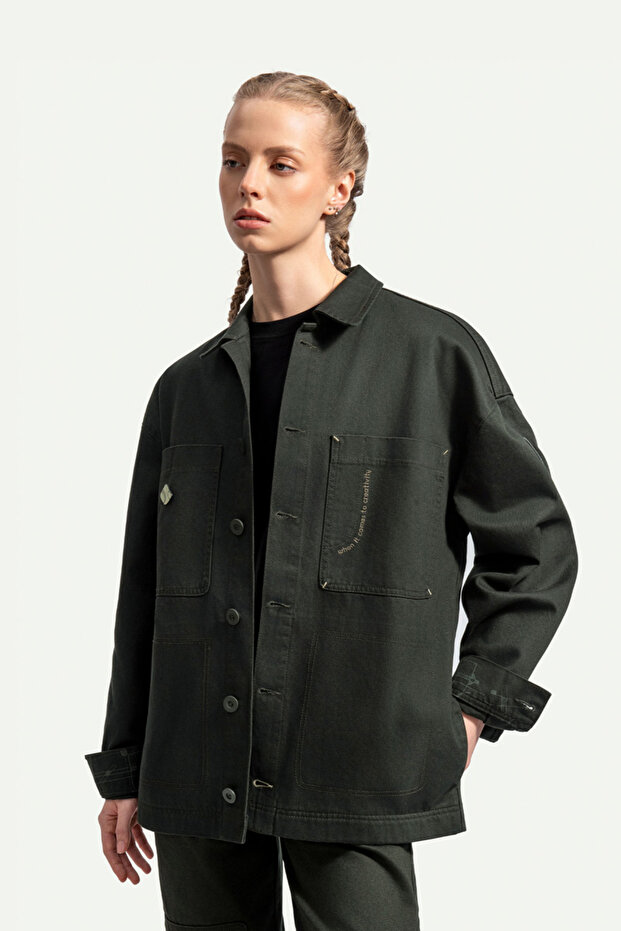 Antrasit Unisex İşçi Ceketi | (Creapus - Asfalt) - 7
