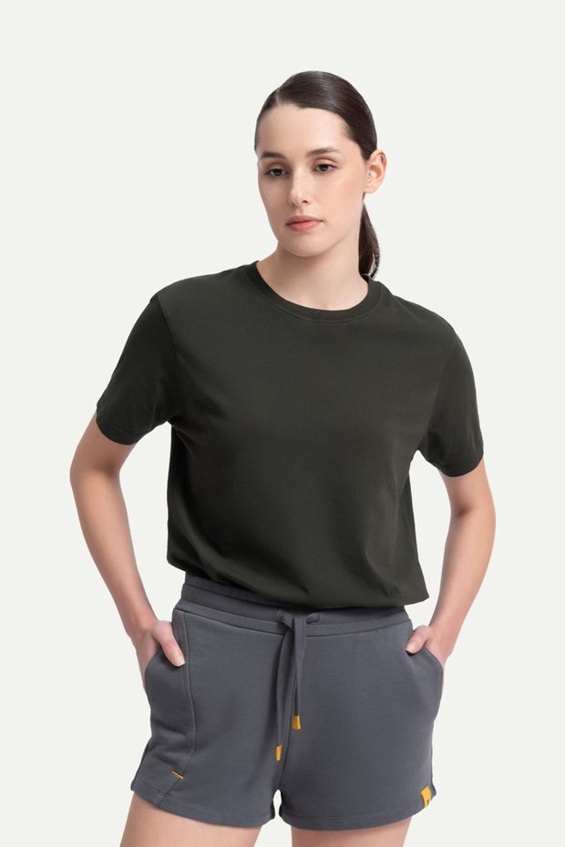 Unisex Regular Fit Basic T-Shirt - Asphalt - 4