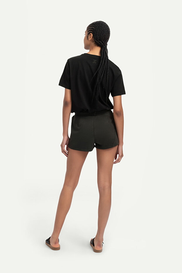 Unisex Regular Fit Basic T-Shirt - Tar - 7