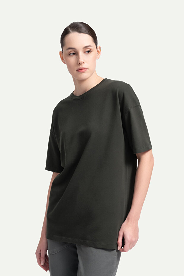 Unisex Oversize/ Relax Fit Basic T-Shirt - Asphalt - 5