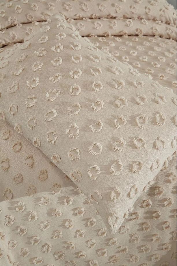 Tek Kişilik %100 Pamuk Ponponlu Pike Takımı 160x220 Cm Yumuşak, Hafif, Yazlık Pike Seti - 5