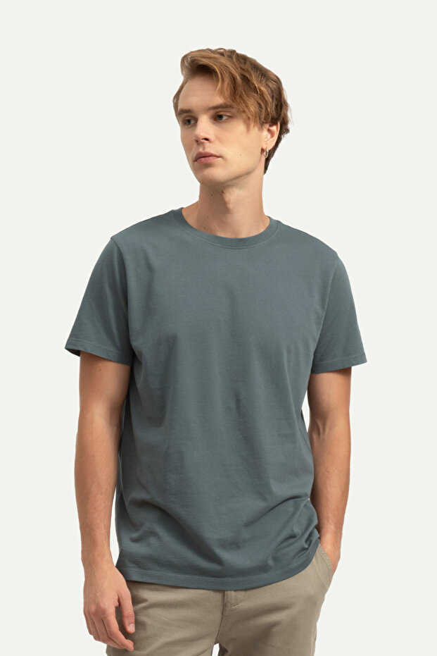 Unisex Regular Fit Basic T-Shirt - Storm - 2