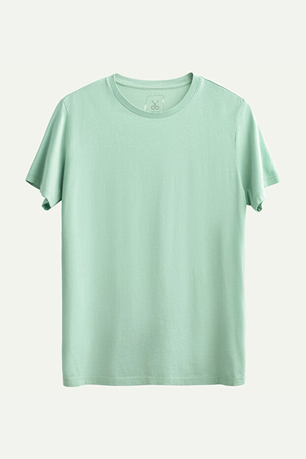 Unisex Regular Fit Basic T-Shirt - Mint - 1