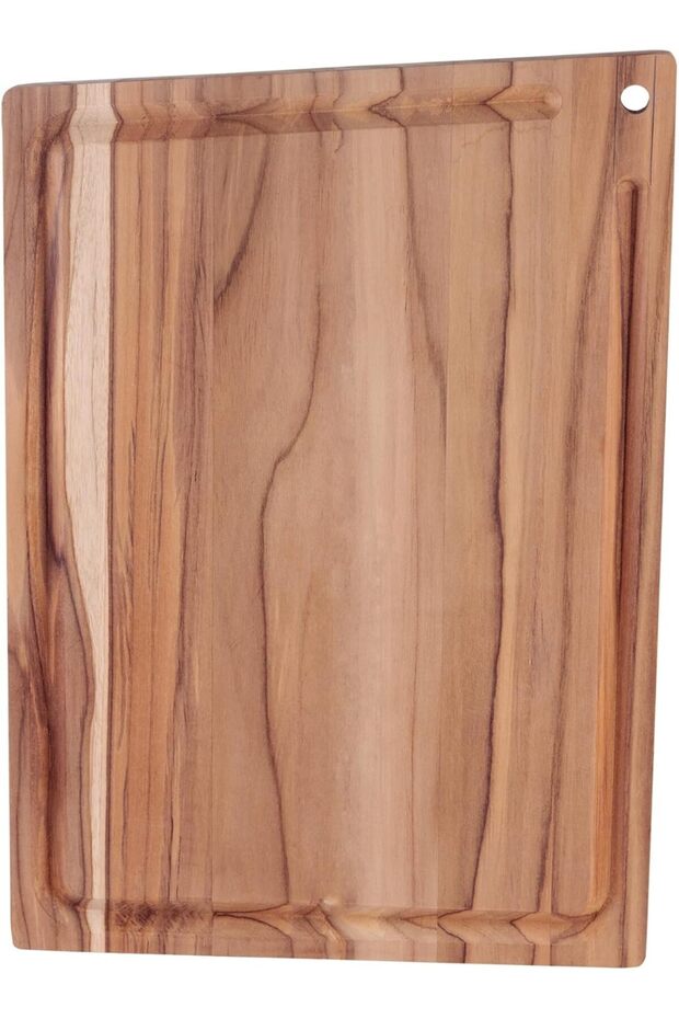 Since 1911, Made In Brazil - 33x20cm Rectangular Wood Cutting Board With Natural Finish