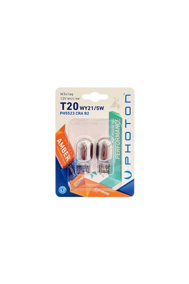 T20 Chrome 21/5w 12v Amber Ampul - 3