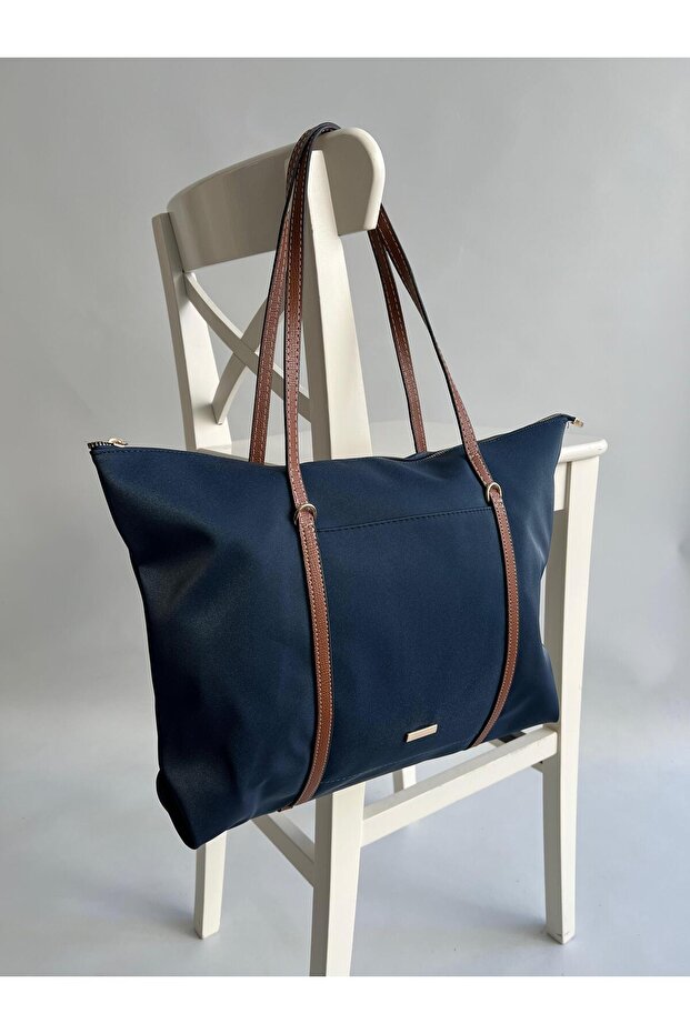 Almaty Model Hand and Women's Shoulder Bag Navy Blue