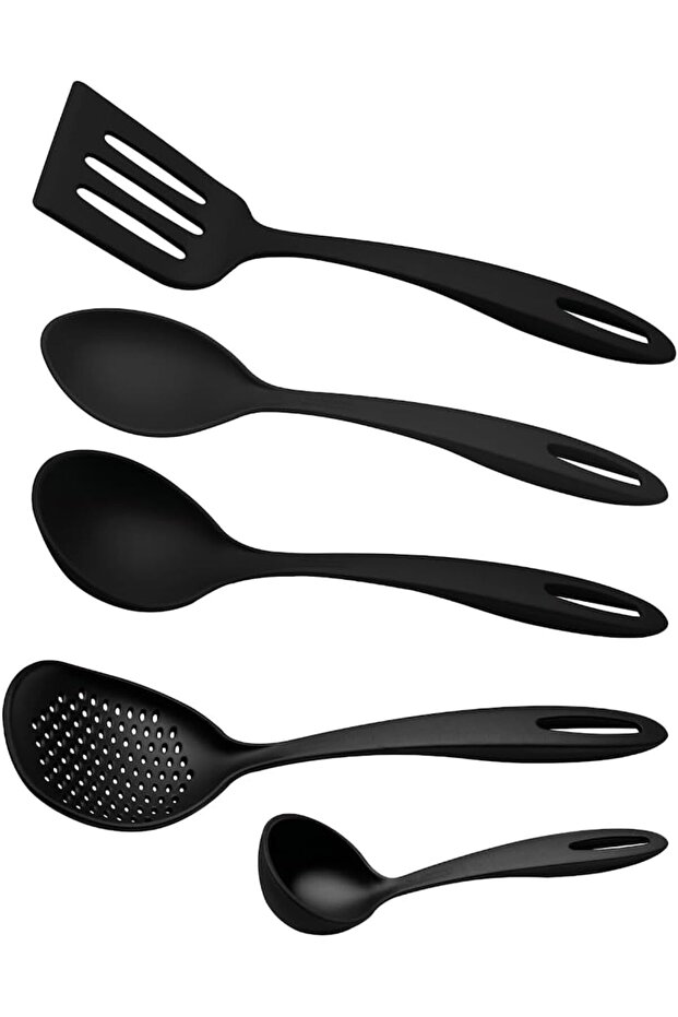 Since 1911, Made In Brazil - Ability 5-pieces Black Nylon Utensil Set