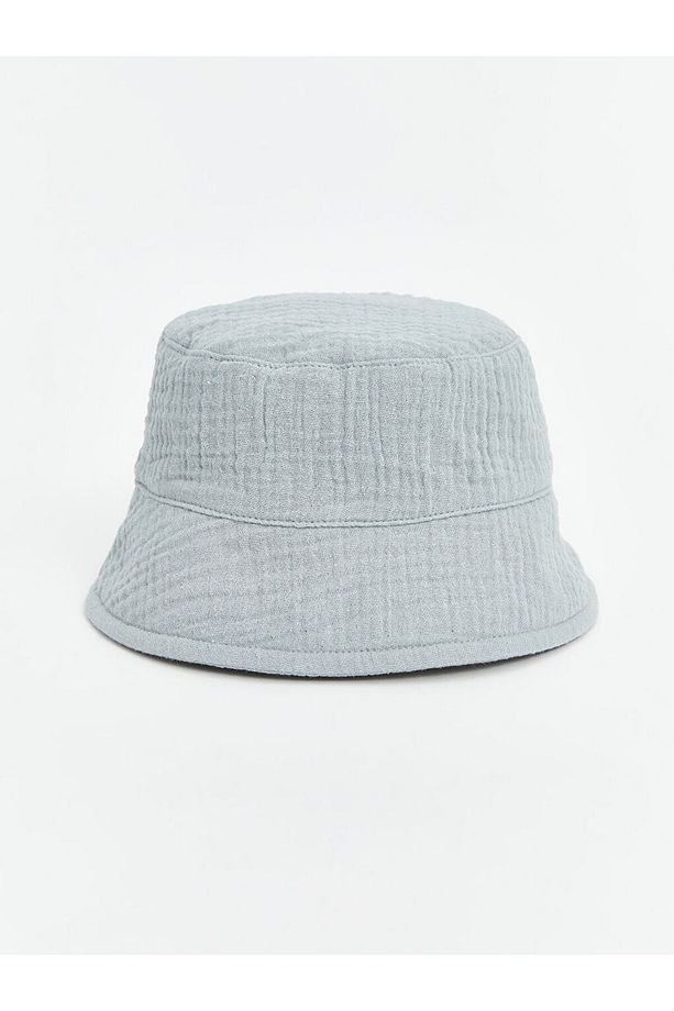 LCW baby Mavi Basic Erkek Bebek Bucket Şapka - 1