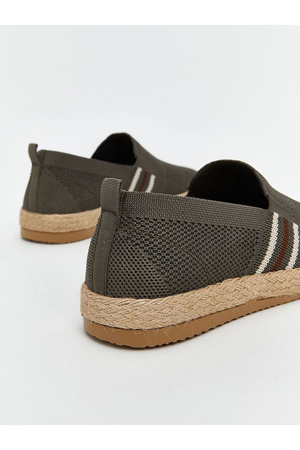 LCW STEPS Haki Hasır Tabanlı Erkek Espadril Ayakkabı - 5